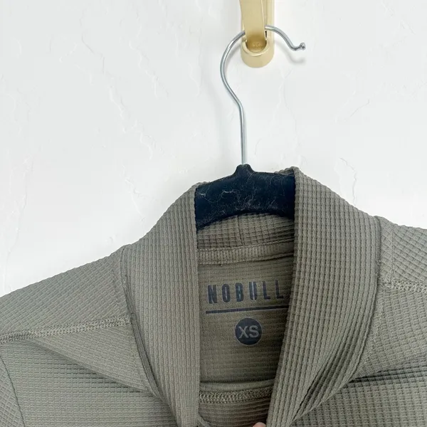 NOBULL | Waffle Knit Mock Neck Long Sleeve in‎ Green size XS - Image 5