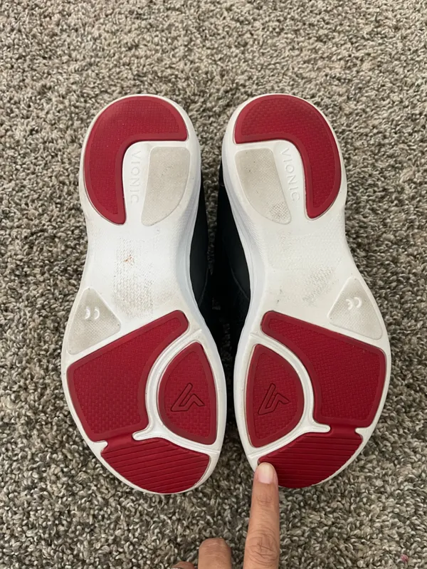 Women’s Vionic Storm Sneakers Black White Red Size 6.5 - Image 6