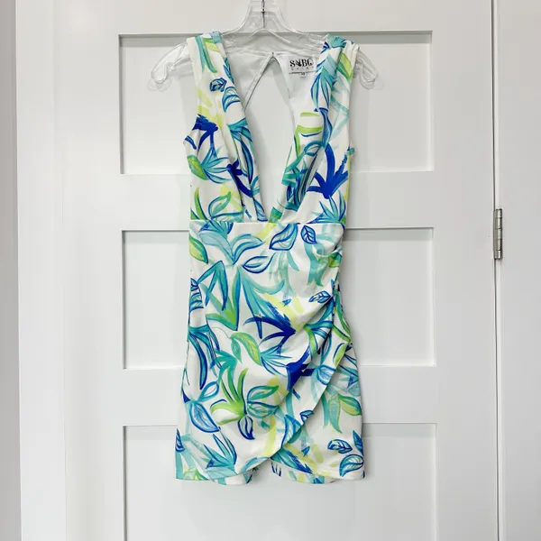 Sabo Skirt Deep Plunging Dress - Image 5