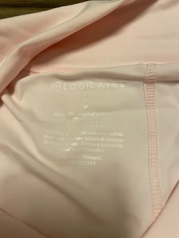 NWT! Popflex Target X Blogilates Women's Ballerina Skort Skirt Pink Size Large - Image 5