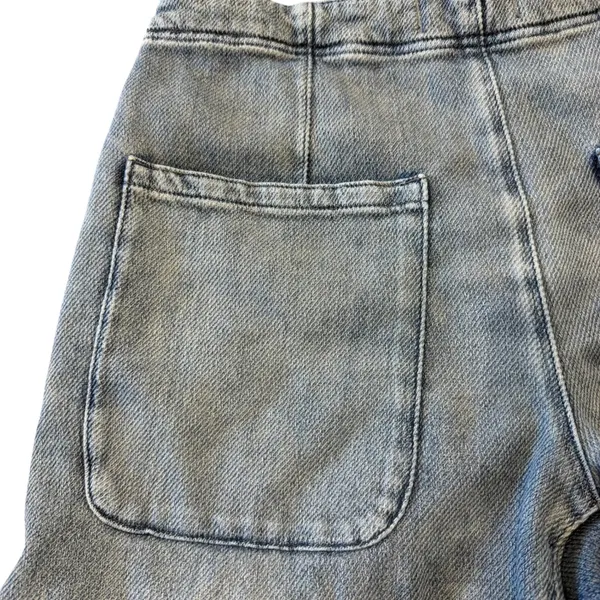 Free People Osaka Denim Shorts Size 27 Medium Wash Relaxed Fit Baggy High Rise - Image 8