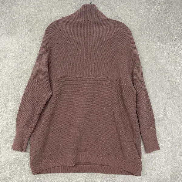 Free People Sweater Womens Small Raisin Purple Ottoman Slouchy Oversized Cowl - Image 6