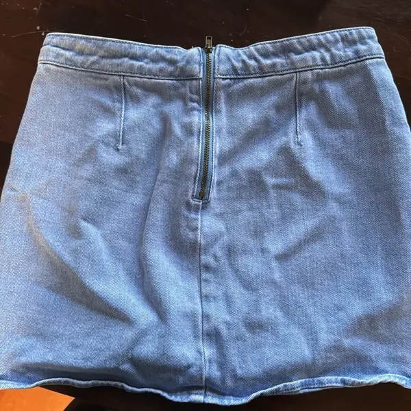 Pacsun Mini Jean Skirt with curved hem - Image 2