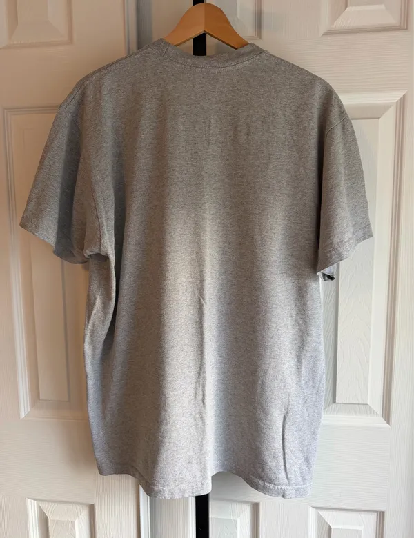 Supreme Verify Tee Heater Grey Men's Size: L 90% Cotton - Image 3