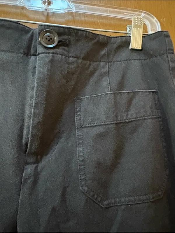 Anthropologie Maeve Black Straight Leg Trousers - Image 4