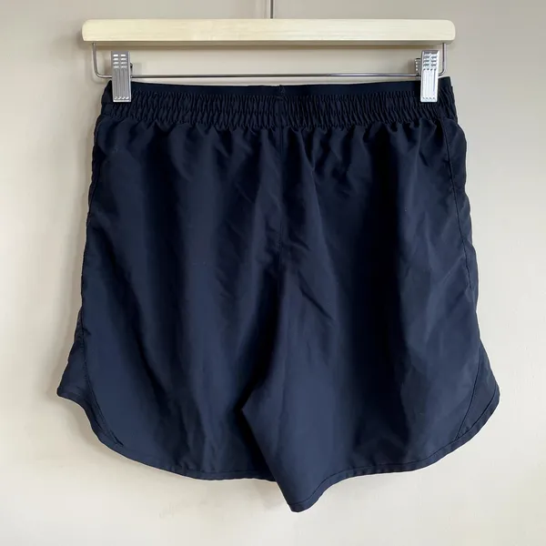 Nike Running black shorts elastic wasit‎ zipper pocket women's size 7 juniors - Image 6