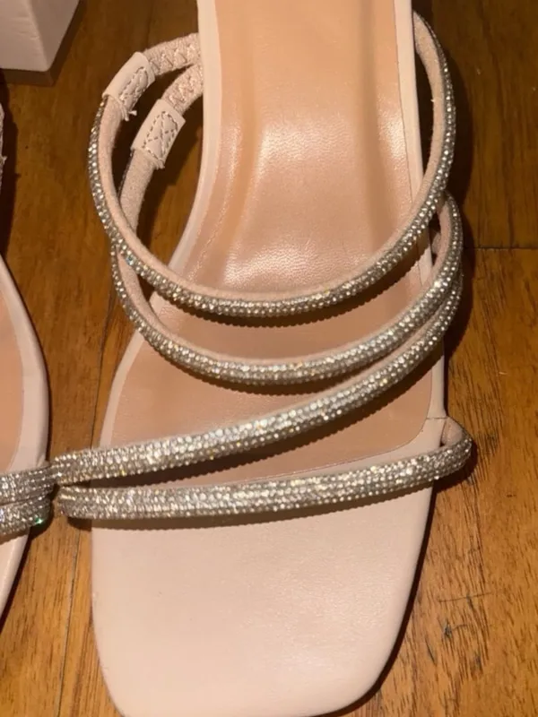 Brand New Target A New Day Sparkly + Pink Beige Square Heels - Image 7