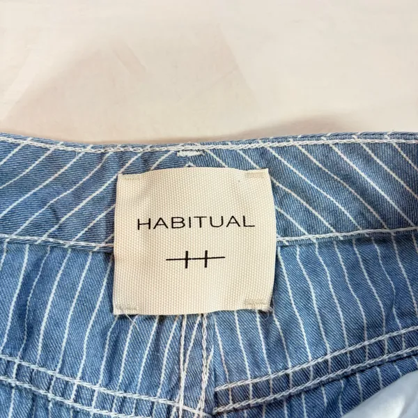 Habitual womens wide leg pinstripe lightweight denim pants. Size 0/25. boho - Image 3