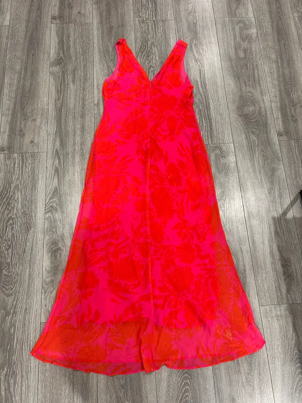 New Showpo Jodie Midi Dress V Neck Slip Dress In Pink Floral Size M MSRP $109 - Image 12