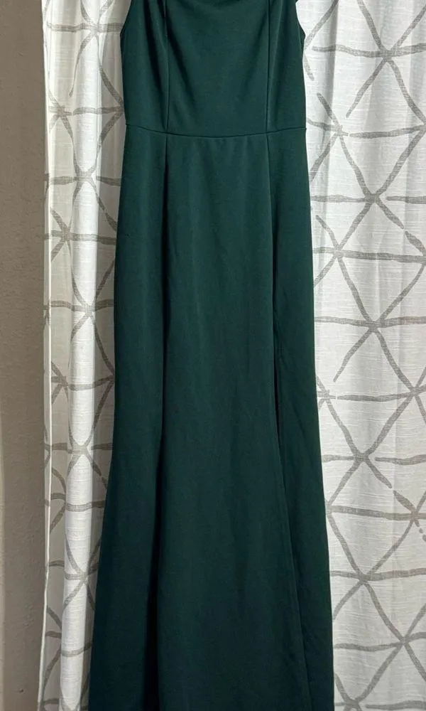Windsor Green Cowl Neck Strapless Gown - Image 2