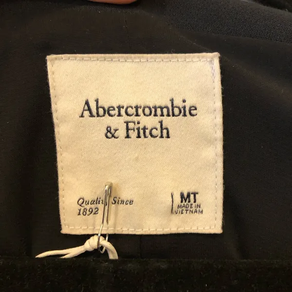 NWT Abercrombie and Fitch Dark Blue Mara Long Sleeve Blazer Dress Size M Tall - Image 5
