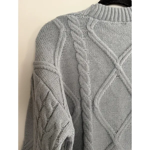 Taylor Swift The Tortured Poets Department Gray Button Down Cardigan Size M/L - Image 7