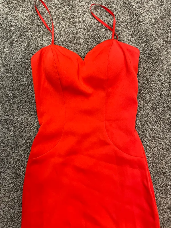 Red Formal Dress Size 00 - Image 4