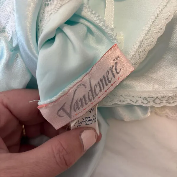 Elegant Light Blue Women's Satin and lace Romper - Image 7