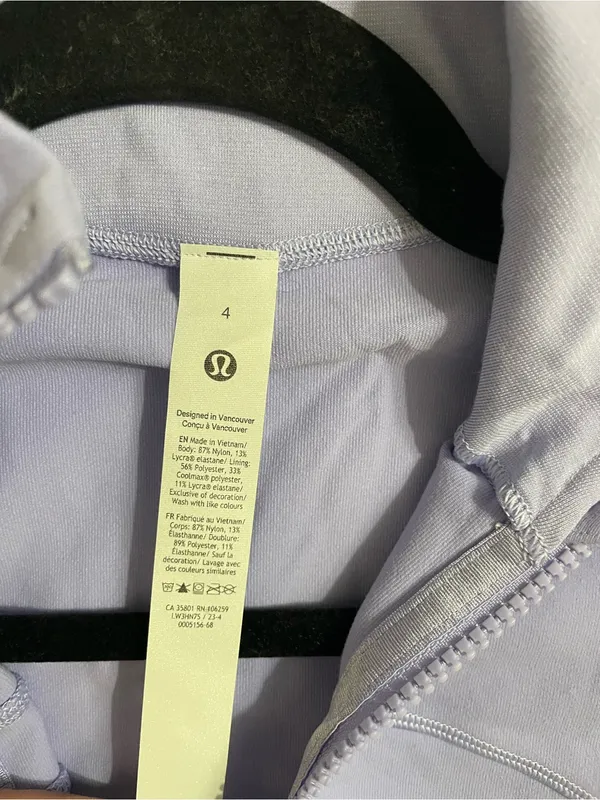 Lululemon NWT Define Luon Zip-Up Jacket Lilac Purple Size 4 SOLD OUT Color - Image 12