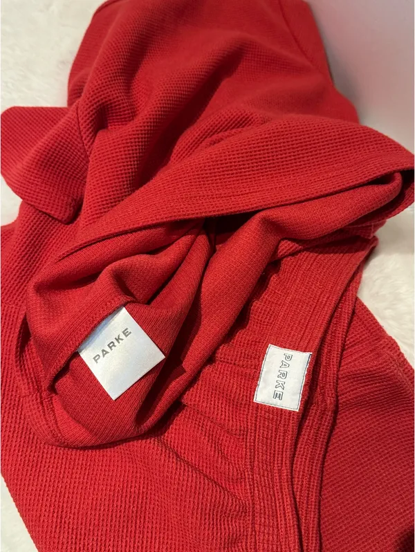 PARKE Holiday Waffle T-Shirt & Pants Set – Small – Special Edition – NWOT - Image 6