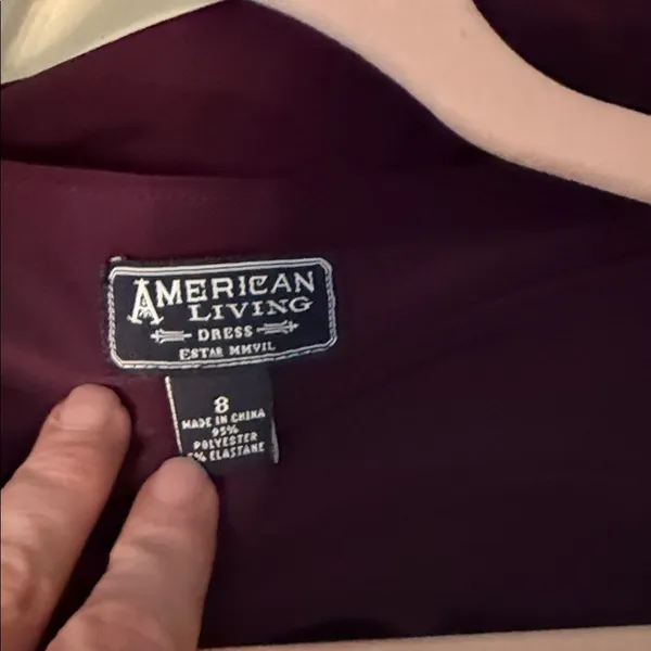 NWT American Living‎ Elegant Purple Plum Women's Dress 8 Empire Waist A-Line - Image 12