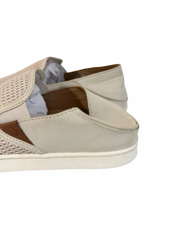 OluKai Pehuea Breathable Slip-On Shoes Tapa Cream Size Women’s 9 - Image 7