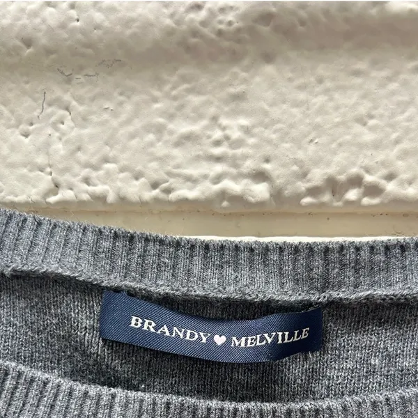 Brandy Melville Gray Sweater Tank one size - Image 8