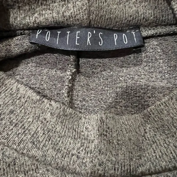 Anthropologie Potter’s Pot Soft Olive Green Tunic Sweater Dress Women’s Small - Image 2