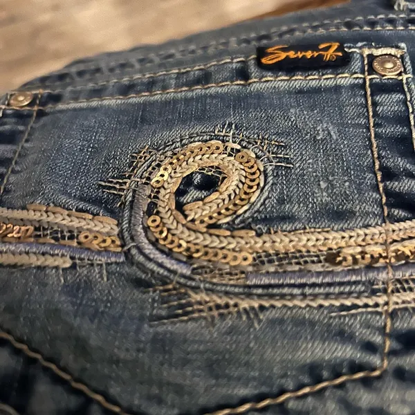 Seven7 jeans Classic Blue Denim Jeans - Image 2