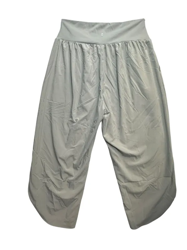 Halara Women’s Large Gray Crossover Waist Cropped Wide Leg Quick Dry Pants - Image 4
