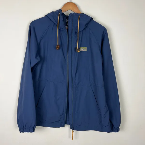 LL Bean Jacket Womens Small Navy Mountain Classic Full Zip Hoodie Lightweight S‎ - Image 10