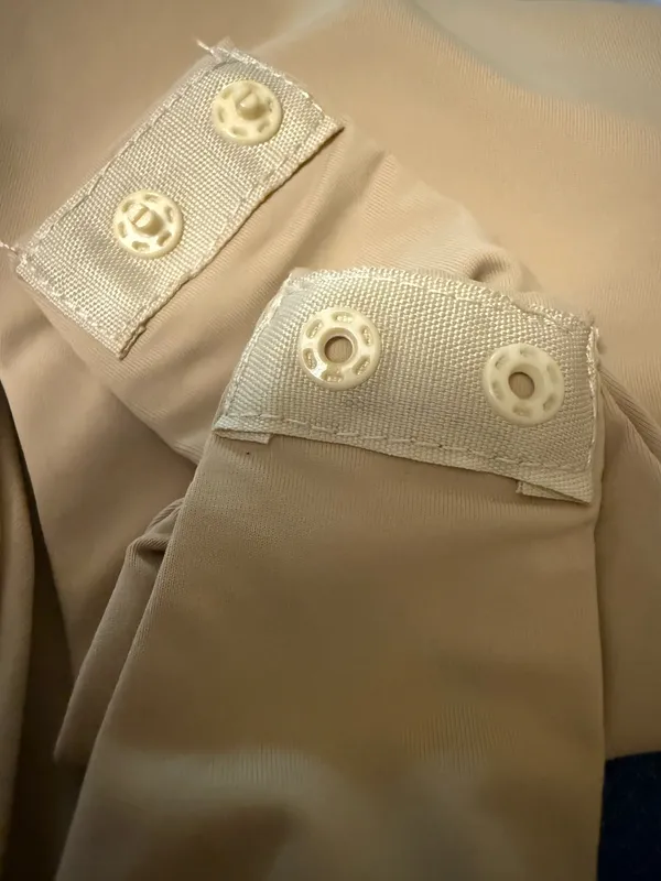 NWT Long Sleeve Square Neck Bodysuit in beige - Image 11