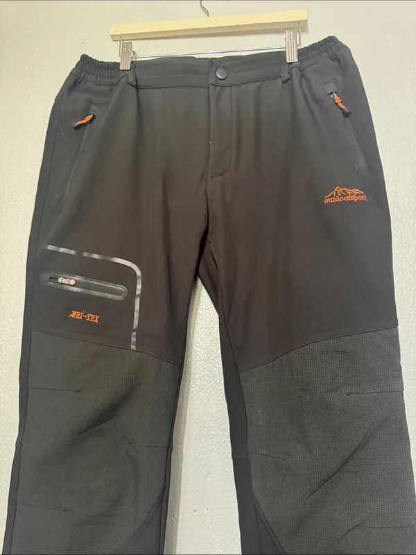 OutdoorSport Wei-Tex Fleece Lined Softshell Ski Hiking Pants Large L - Image 3