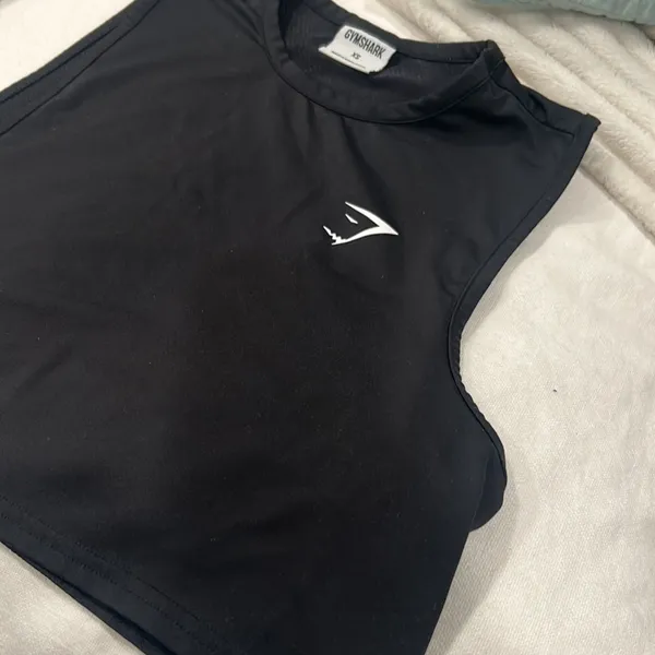 Gymshark Black‎ Crop Tank Size XS - Image 3