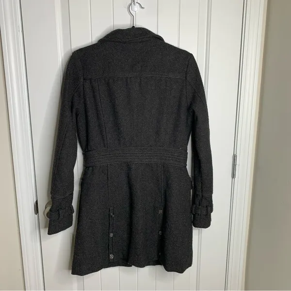 Vintage Coogi y2k zip wool blend trench coat size‎ medium women’s - Image 8