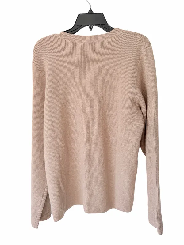 Figs NWTs Tan Knit Ribbed Loungewear Sweater size XL - Image 3