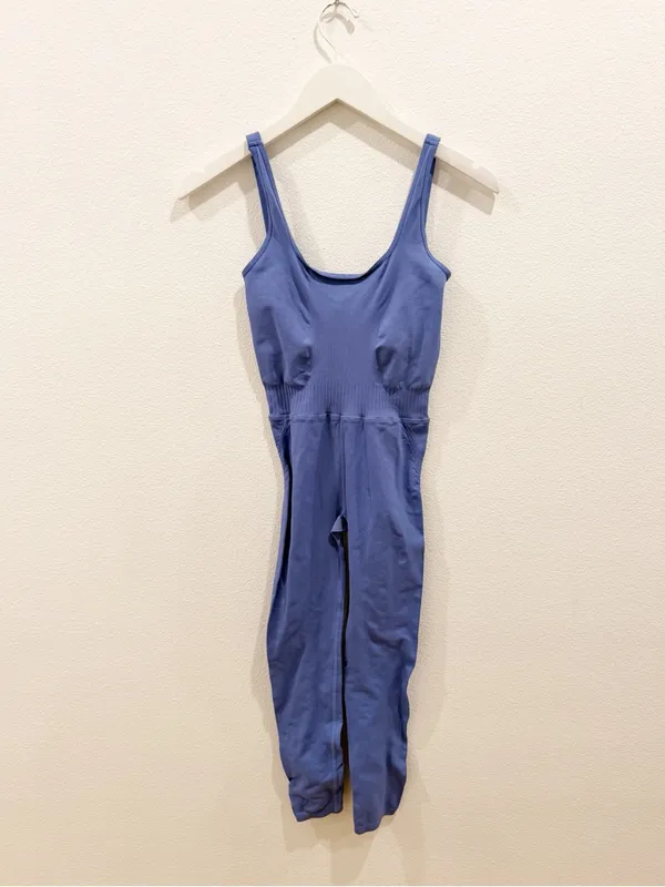 NEW Free People Good Karma Jumpsuit Blue Size XS/S - Image 2