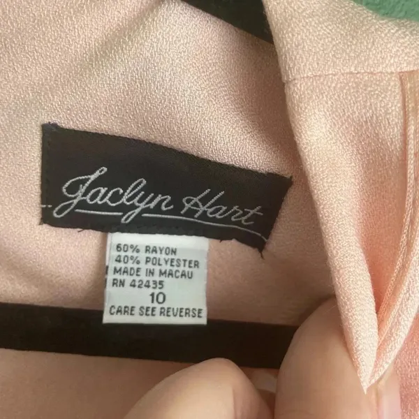 Vintage‎ CLEARANCE! 80’s Jaclyn Hart Pink Dress Retro Size 10 EUC! - Image 3