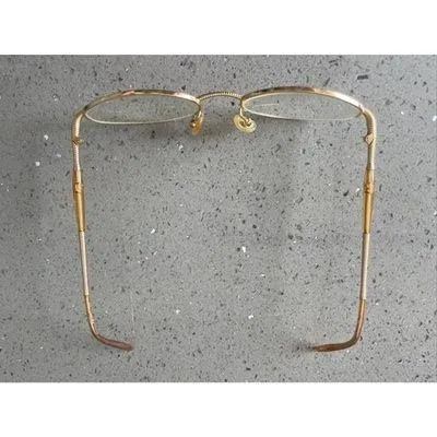 CHRISTIAN DIOR Eyeglasses Frames ONLY 49-19 01x2 Half Rim gold - Image 2