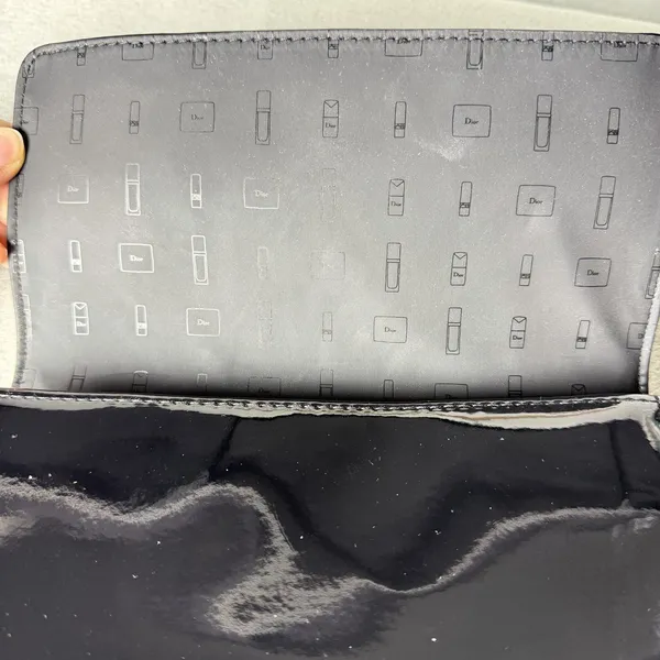 Christian Dior Beaute' Makeup Cosmetic Bag Wallet Set GWP Black - Image 9