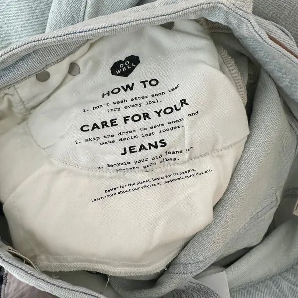 NEW Madewell The Curvy Perfect Vintage Jean Chesthunt Wash Blue High Waist US 28 - Image 13