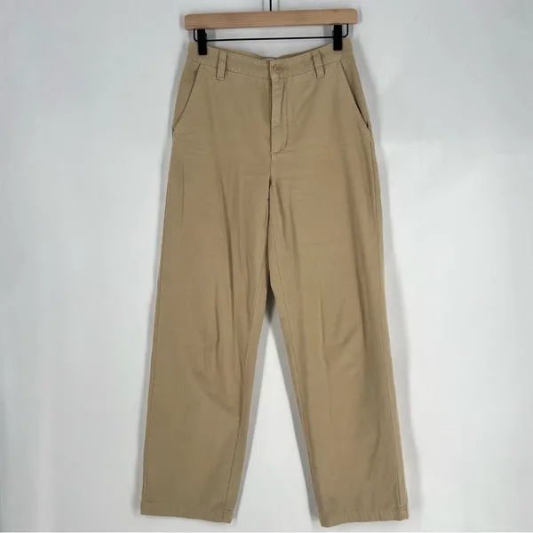 Sunday‎ Best Jaden Pant Khaki Chinos Mid Rise Straight Leg Organic Cotton Size 4 - Image 3