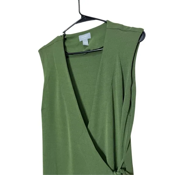 Old Navy‎ Y2K Green Wrap Dress Size M - Image 5