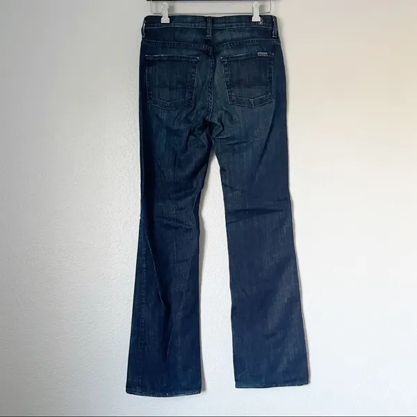 𝅺7 FOR ALL MANKIND Mid Rise Bootcut Dark Wash 28 - Image 5