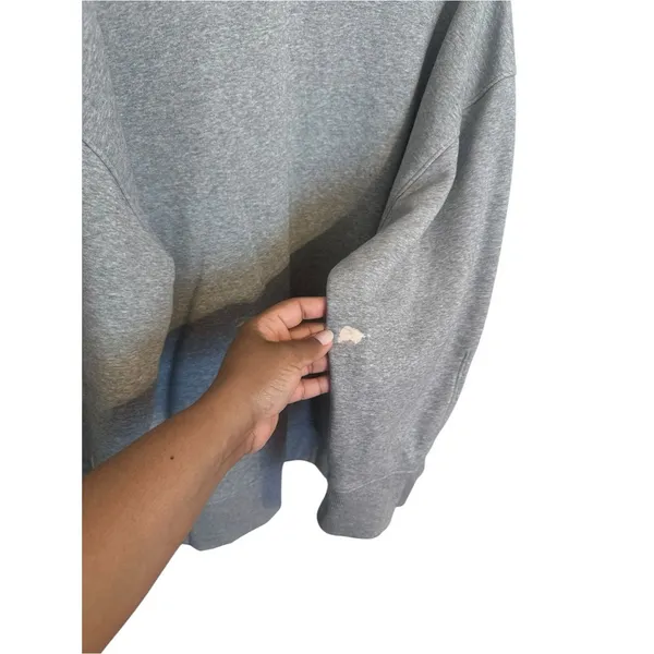 Everlane The ReTrack Oversized Crew Sweatshirt Size L Gray - Image 4