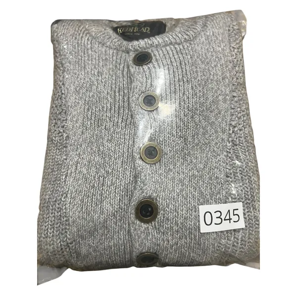 RedHead Womens Gray Chunky Knit Henley Sweater Button Neck Cotton Blend Size M - Image 8