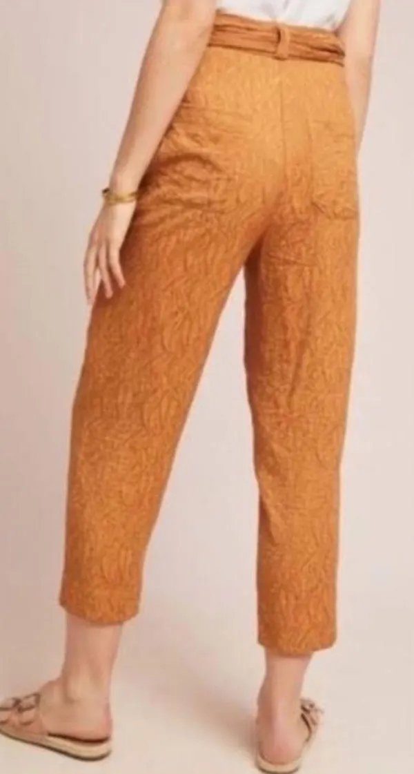 Ettwa Jacquard Tie Waist Pants - Image 2