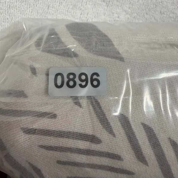 Aerie Palm Print Hoodie Gray White Lightweight Women’s Small Oversized - Image 10