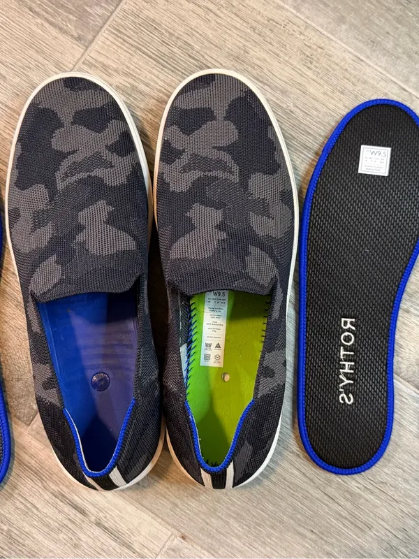 Rothy's Camo Original Slip On Sneakers Women 9.5 Comfort Shoe Washable Casual - Image 9