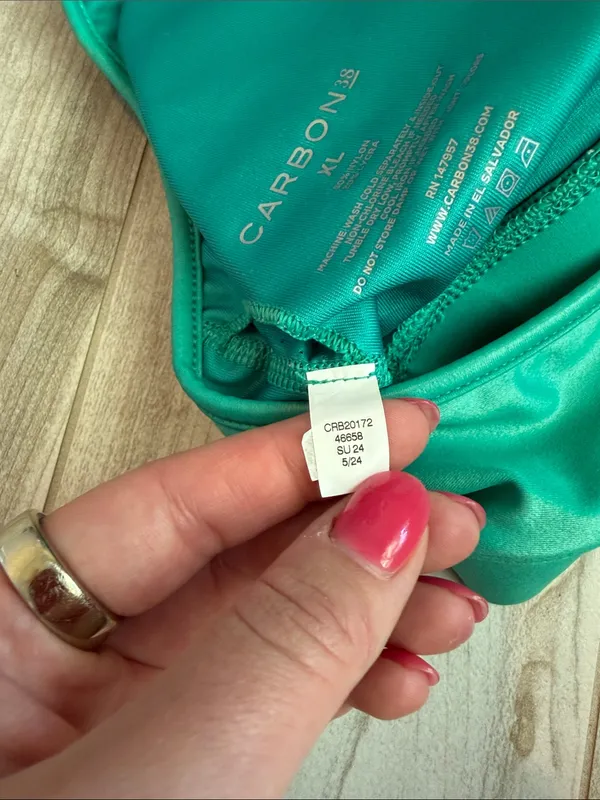Carbon38 Shine Green Sports Bra XL - Image 6