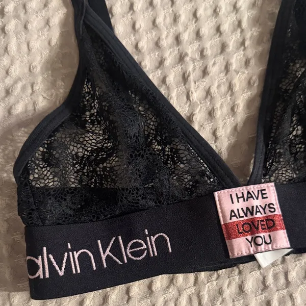 Calvin Klein Black Lace Bralette - Image 2