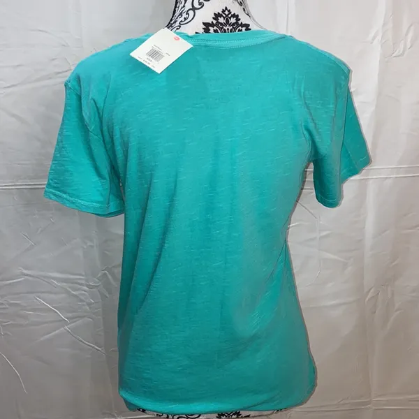 NWT!! Billabong Women's Short Sleeve Hello Summer Graphic Tee Size Large - Image 4