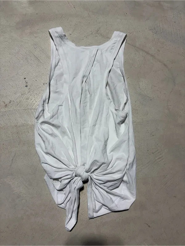 Lululemon active White Tank top tie back - Image 6