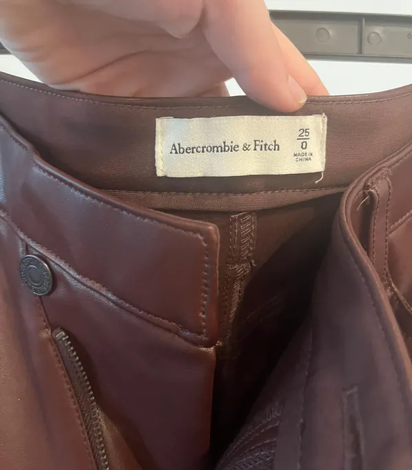 Abercrombie Faux Leather Pants - Image 5